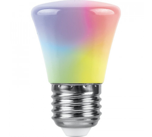 Лампа светодиодная Feron LB-372 Колокольчик матовый E27 1W RGB быстрая смена цвета 38128 Лампа светодиодная Feron LB-372 Колокольчик матовый E27 1W RGB быстрая смена цвета 38128