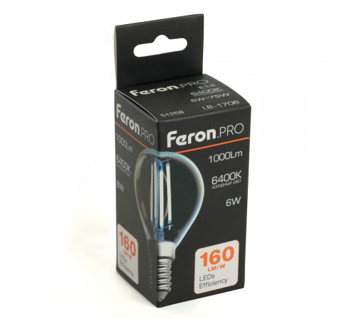 Лампа светодиодная Feron LB-1706 E14 6W 6400K 51258 Лампа светодиодная Feron LB-1706 E14 6W 6400K 51258