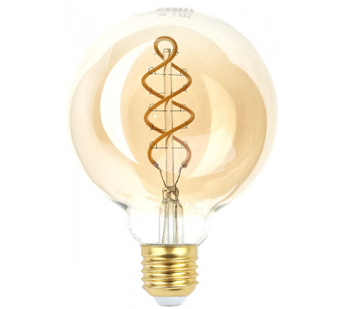 Лампа светодиодная Эра E27 7W 2400K F-LED G95-7W-824-E27 spiral gold Б0047663 Лампа светодиодная Эра E27 7W 2400K F-LED G95-7W-824-E27 spiral gold Б0047663