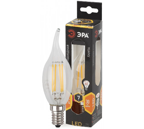 Лампа светодиодная Эра E14 7W 2700K F-LED BXS-7W-827-E14 Б0027944 Лампа светодиодная Эра E14 7W 2700K F-LED BXS-7W-827-E14 Б0027944