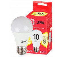 Лампа светодиодная Эра E27 10W 2700K ECO LED A60-10W-827-E27 Б0028006