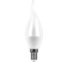 Лампа светодиодная Feron LB-97 Свеча на ветру E14 7W 6400K 38135