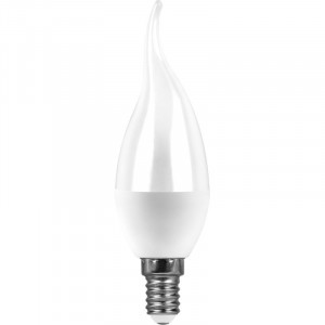 Лампа светодиодная Feron LB-97 Свеча на ветру E14 7W 6400K 38135