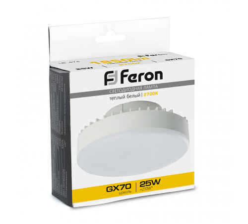 Лампа светодиодная Feron LB-474 GX70 25W 2700K 38268 Лампа светодиодная Feron LB-474 GX70 25W 2700K 38268