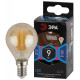 Лампа светодиодная Эра E14 9W 4000K F-LED P45-9W-840-E14 gold Б0047028