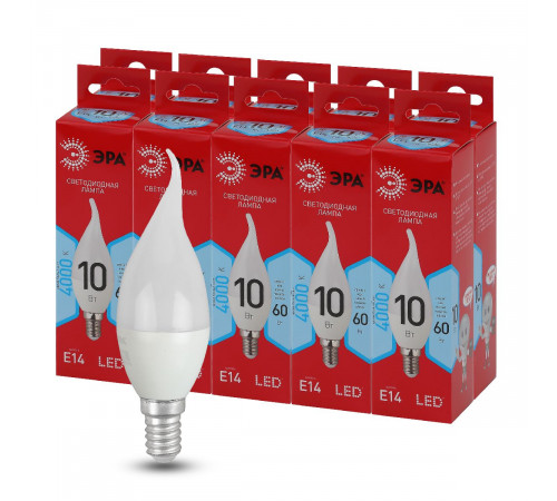 Лампа светодиодная Эра E14 10W 4000K LED BXS-10W-840-E14 R Б0051849 Лампа светодиодная Эра E14 10W 4000K LED BXS-10W-840-E14 R Б0051849