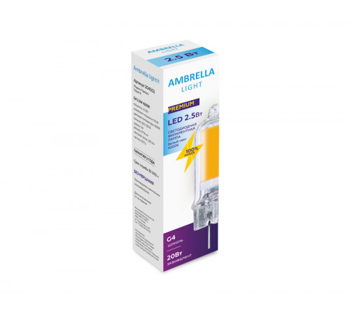 Светодиодная лампа Ambrella Light Filament G4 G4 2,5W 4200K 204502