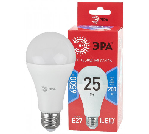 Лампа светодиодная Эра E27 25W 6500K LED A65-25W-865-E27 R Б0048011 Лампа светодиодная Эра E27 25W 6500K LED A65-25W-865-E27 R Б0048011