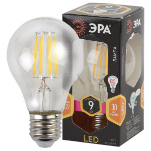 Лампа светодиодная Эра E27 9W 2700K F-LED A60-9W-827-E27 Б0043433