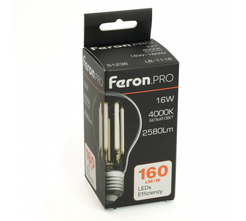 Светодиодная лампа Feron LB-1116 E27 16W 4000K 51236