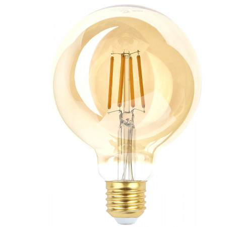 Лампа светодиодная Эра E27 7W 2400K F-LED G95-7W-824-E27 gold Б0047662 Лампа светодиодная Эра E27 7W 2400K F-LED G95-7W-824-E27 gold Б0047662