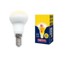 Лампа светодиодная Volpe Norma LED-R39-3W/3000K/E14/FR/NR картон UL-00005625