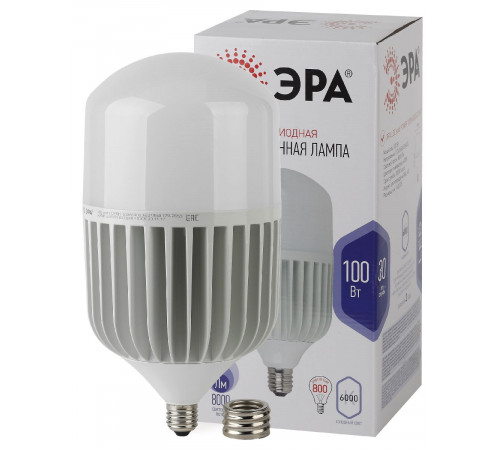 Лампа светодиодная Эра E40 100W 6500K LED POWER T160-100W-6500-E27 / E40 Б0059726