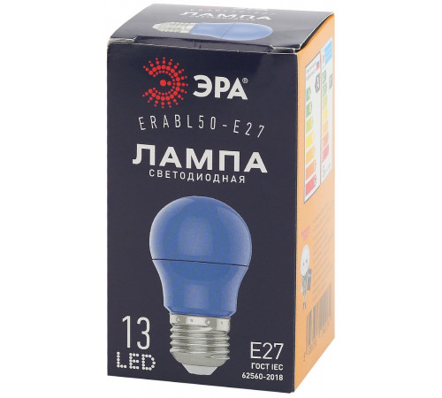 Лампа светодиодная Эра E27 3W 3000K ERABL50-E27 Б0049578 Лампа светодиодная Эра E27 3W 3000K ERABL50-E27 Б0049578