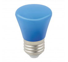 Лампа светодиодная Volpe Decor color LED-D45-1W/BLUE/E27/FR/С BELL UL-00005639