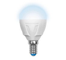 Лампа светодиодная (UL-00002417) Uniel E14 7W 4000K матовая LED-G45 7W/NW/E14/FR PLP01WH