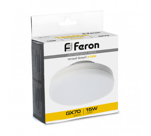 Лампа светодиодная Feron LB-472 GX70 15W 2700K 48303 Лампа светодиодная Feron LB-472 GX70 15W 2700K 48303