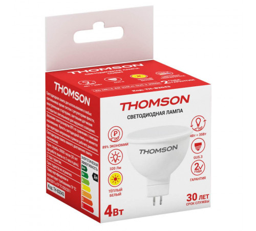 Лампа светодиодная Thomson GU5.3 4W 3000K TH-B2043 Лампа светодиодная Thomson GU5.3 4W 3000K TH-B2043