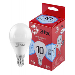 Лампа светодиодная Эра E14 10W 4000K LED P45-10W-840-E14 R Б0050233