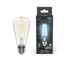 Лампа светодиодная Gauss Filament E27 10W 4100K 157802210
