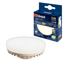 Лампа светодиодная Uniel (UL-00006782) GX70 15W 3000K таблетка матовая LED-GX70-15W/3000K/GX70/FR PLZ01WH