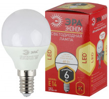 Лампа светодиодная Эра E14 6W 2700K ECO LED P45-6W-827-E14 Б0020626