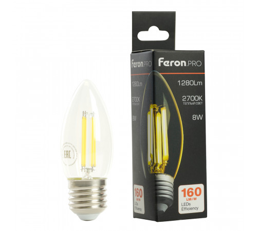 Светодиодная лампа Feron LB-1208 E27 8W 2700K 51241 Светодиодная лампа Feron LB-1208 E27 8W 2700K 51241
