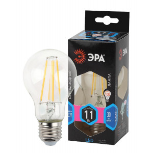 Лампа светодиодная Эра E27 11W 4000K F-LED A60-11W-840-E27 Б0035026