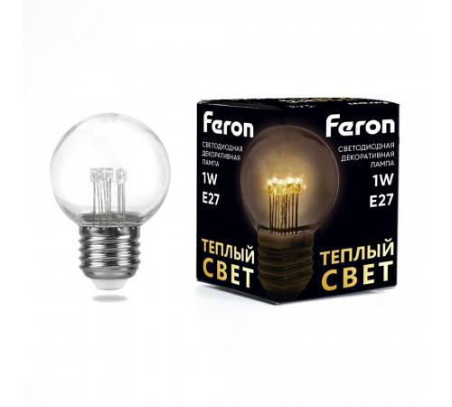 Лампа светодиодная Feron LB-378 E27 1W 2700K 41918 Лампа светодиодная Feron LB-378 E27 1W 2700K 41918