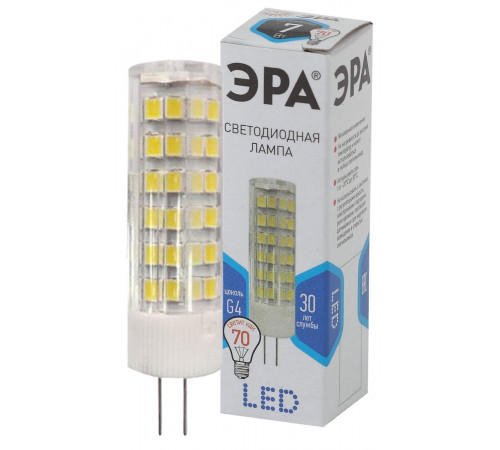 Лампа светодиодная Эра G4 7W 4000K LED JC-7W-220V-CER-840-G4 Б0027860 Лампа светодиодная Эра G4 7W 4000K LED JC-7W-220V-CER-840-G4 Б0027860