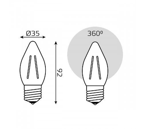 Лампа светодиодная Gauss Filament E27 11W 4100K 103802211 Лампа светодиодная Gauss Filament E27 11W 4100K 103802211
