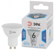 Лампа светодиодная Эра GU10 6W 4000K LED MR16-6W-840-GU10 Б0056118