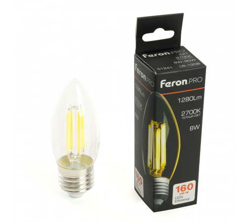Светодиодная лампа Feron LB-1208 E27 8W 2700K 51241 Светодиодная лампа Feron LB-1208 E27 8W 2700K 51241