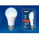 Лампа светодиодная (UL-00002381) Uniel E27 10W 4000K матовая LED-A60-10W/NW/E27/FR/12-24V PLO55WH