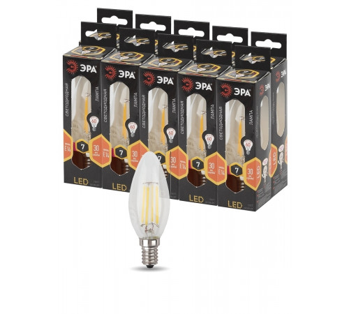 Лампа светодиодная Эра E14 7W 2700K F-LED B35-7W-827-E14 Б0027942 Лампа светодиодная Эра E14 7W 2700K F-LED B35-7W-827-E14 Б0027942