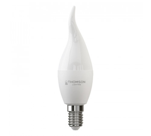 Лампа светодиодная Thomson E14 10W 4000K свеча на ветру матовая TH-B2030