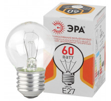 Лампа накаливания Эра E27 60W ДШ 60-230-E27-CL Б0039139