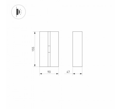 Светильник для ступеней Arlight Stripe 029972 Светильник для ступеней Arlight Stripe 029972
