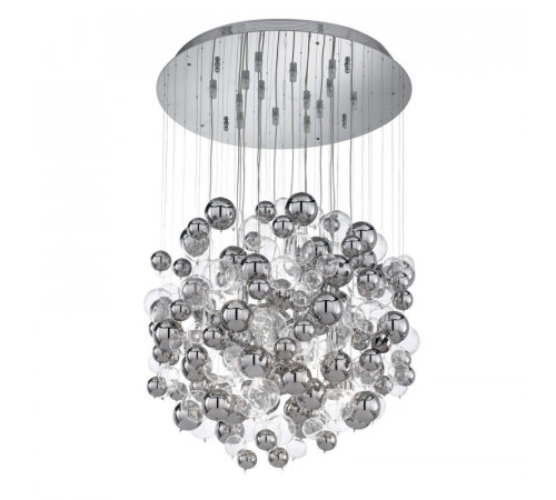 Каскадная люстра Ideal Lux Bollicine SP14 Cromo 093024 Каскадная люстра Ideal Lux Bollicine SP14 Cromo 093024