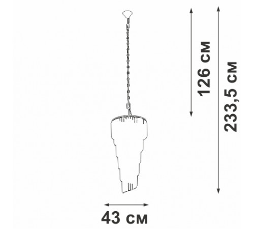 Каскадная люстра Vitaluce V5311-0/13 Каскадная люстра Vitaluce V5311-0/13