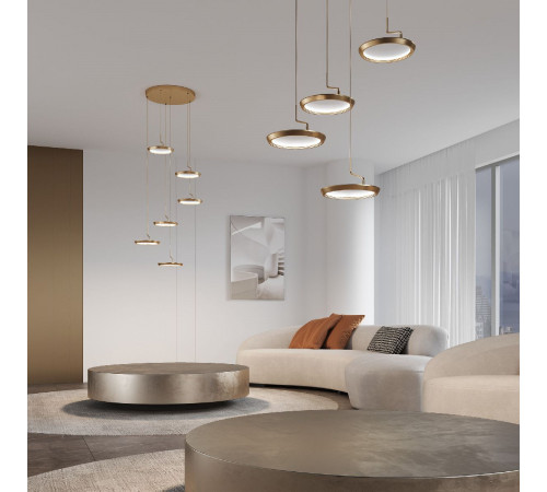 Каскадная люстра Eurosvet Crespella 90034/6 золото a069295 Каскадная люстра Eurosvet Crespella 90034/6 золото a069295