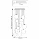 Каскадная люстра Lightstar Sferetta 801169