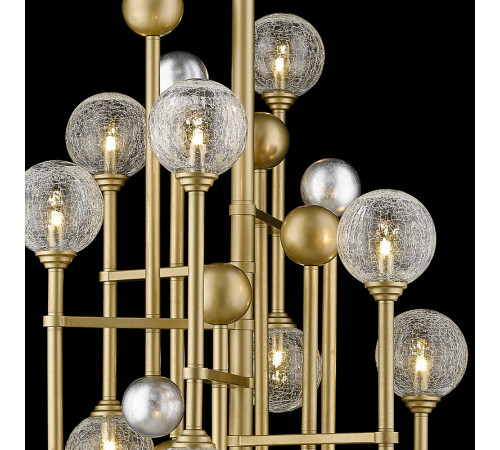 Люстра на штанге Delight Collection Fluxus P68084-12 gold