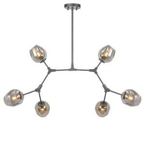 Люстра на штанге AM Group LOFT-6 BK