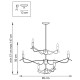 Люстра на штанге Lightstar Ragno 733267