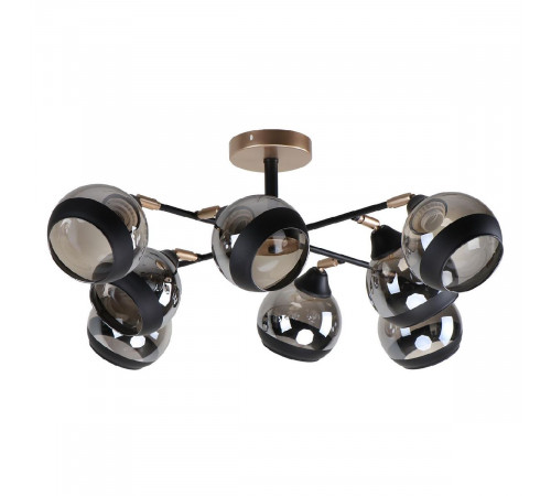 Люстра на штанге IMEX MD.51848-8-S-BK+CPN