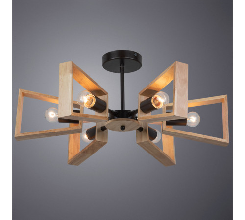 Люстра на штанге Arte Lamp Brussels A8030PL-6BK Люстра на штанге Arte Lamp Brussels A8030PL-6BK