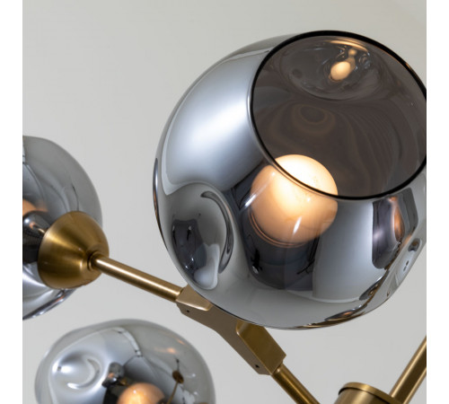 Люстра на штанге Arte Lamp Yuka Smoky A7759PL-6PB Люстра на штанге Arte Lamp Yuka Smoky A7759PL-6PB