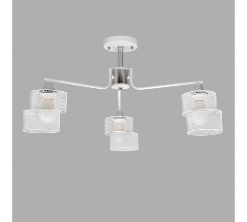 Люстра на штанге IMEX MD.4252-3-S-WH+CH Люстра на штанге IMEX MD.4252-3-S-WH+CH