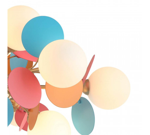 Подвесная люстра Lumien Hall Ilmari LH4136/12P-GD-MIX Подвесная люстра Lumien Hall Ilmari LH4136/12P-GD-MIX